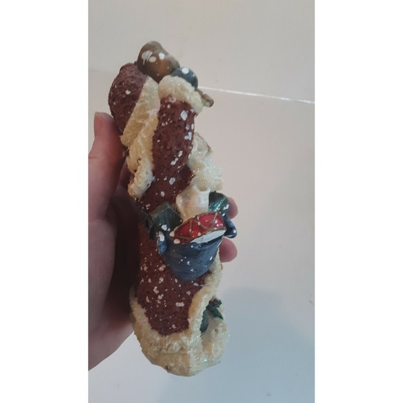 Santa Glitter Snowy 2003 Designspirations Tree Drum Bell Father Christmas - Picture 5 of 11